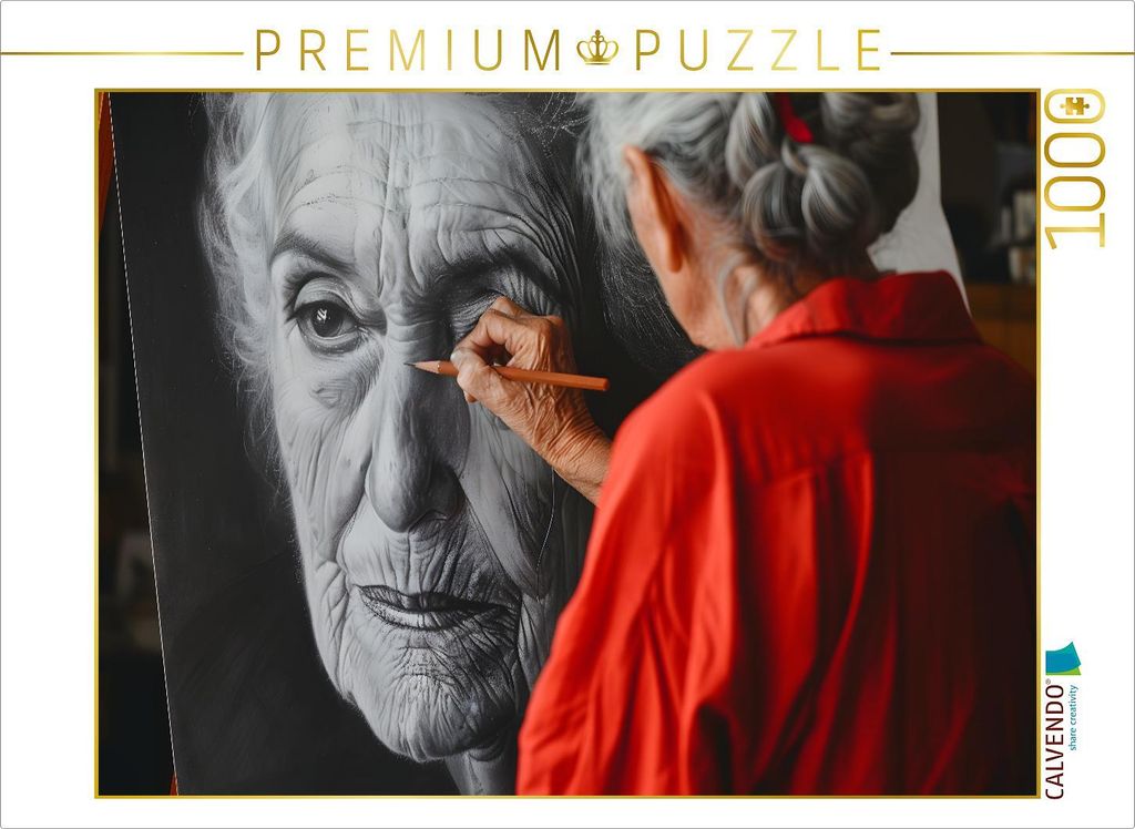 CALVENDO Puzzle Zeichnung | 1000 Teile Lege-Größe 64x48cm Foto-Puzzle für glückliche Stunden