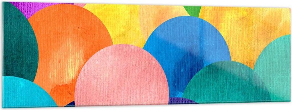 Bilder auf glas - Abstraktion modern - 160x50cm - Glasbilder - Wandbilder - Kunstdruck - zum Aufhängen bereit - Wanddekoration aus Glas - Glas Bil...