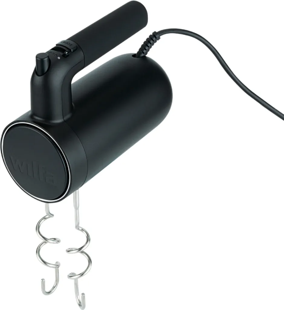 Batteur électrique Wilfa Smooth Mix Noir avec 5 vitesses et mode Turbo
