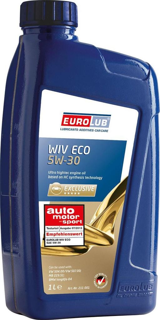 EUROLUB WIV ECO für 5W-30 1 Liter Motoröl Motorenöl Produktbild 