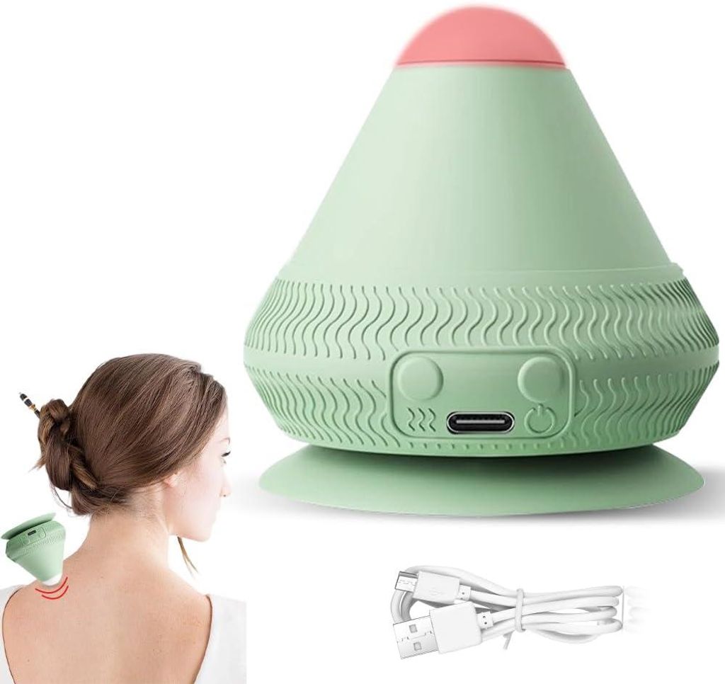 Elektrischer Massageball Vibrierend mit Heizung Saugnapf Produktbild 