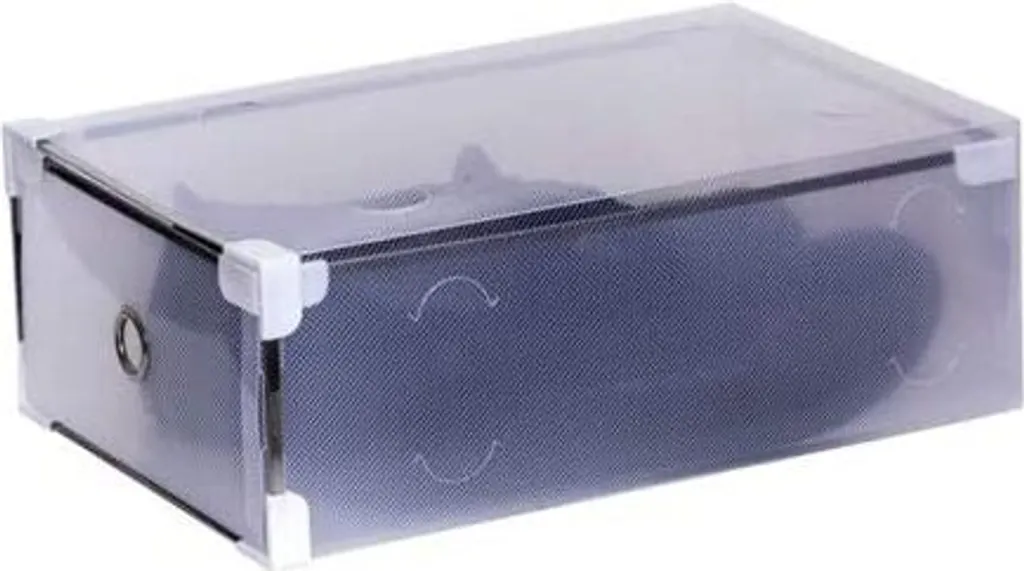 Boîte à chaussures avec porte transparente et structure empilable - 20 pcs - 13