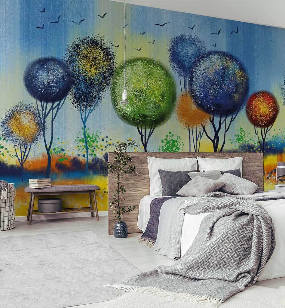 Fototapete Abstrakter Ballonwald, Material:Premium Vlies 150g/qm, Größe Tapete:390 x 300cm