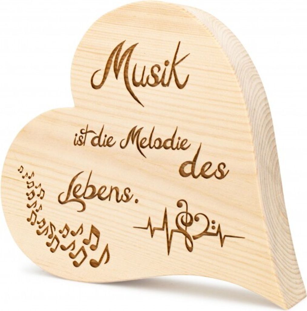 Zirbenherz Musik 20cm