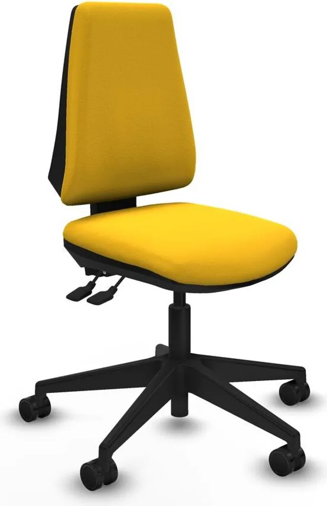 Chaise de bureau réglable B00066N Piqueras y Crespo Jaune et Confort