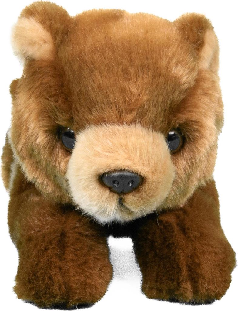 Kuscheltier Braunbär braun liegend 20 cm Plüschbär