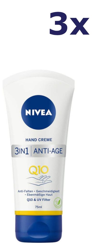 3x Nivea Handcrème Q10 Anti Age 75ml