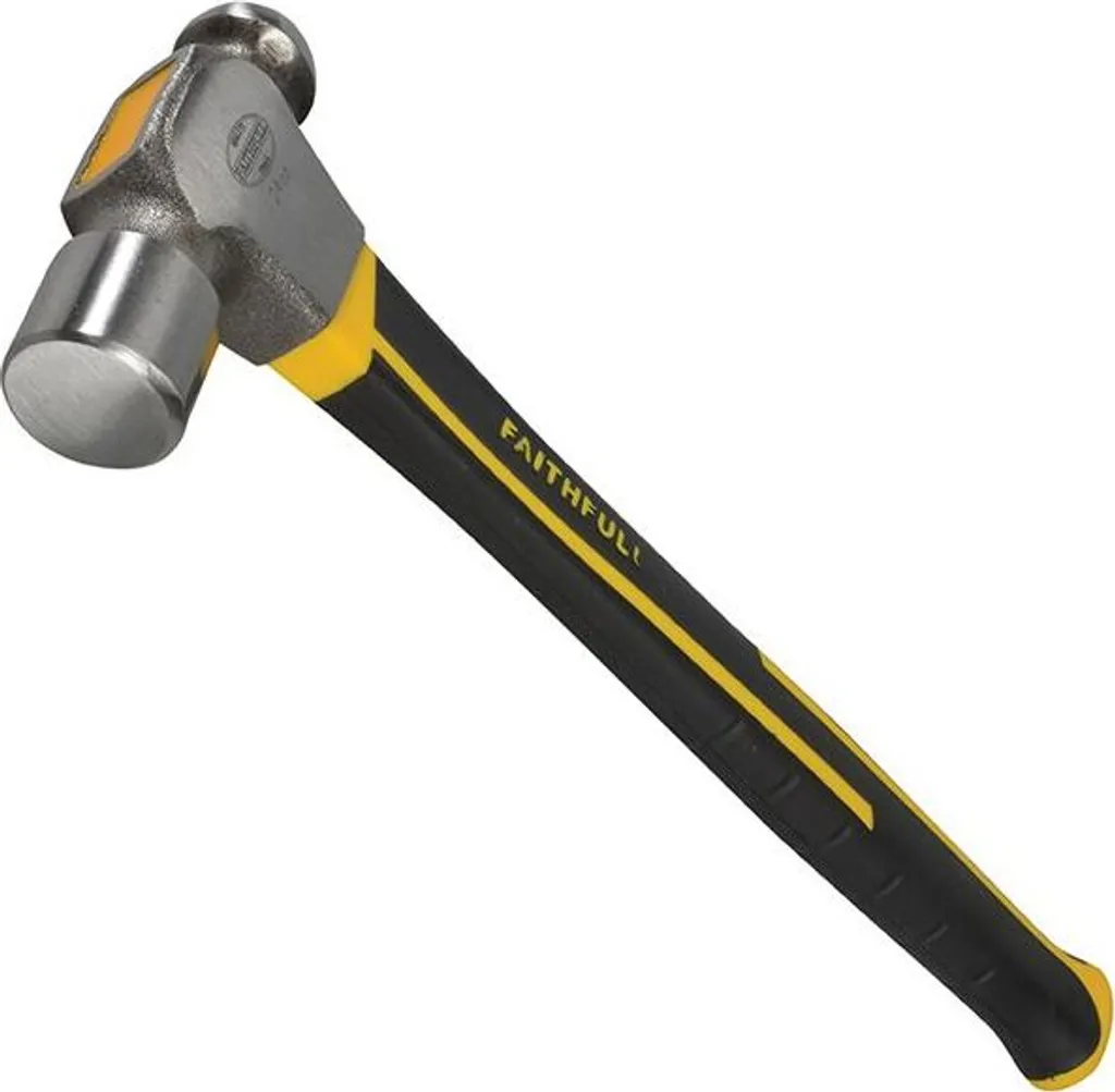 Marteau 680g Faithfull manche fibre : fini les vibrations et la fatigue