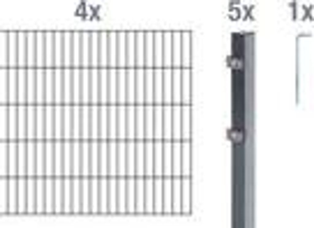 Alberts Doppelstabmatten Zaun, Höhe 200 cm, Länge 8 m, Produktbild 
