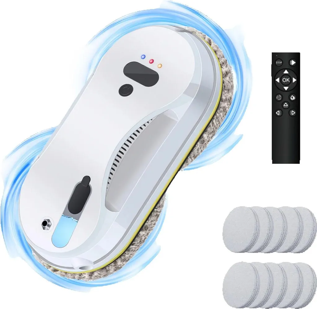 Robot lave-vitre W121S intelligent : pulvérisation d'eau et contrôle