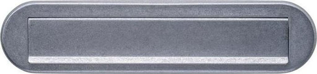 Briefeinwurf VA Edelstahl vibriert ov.77mm 340mm INTERSTEEL