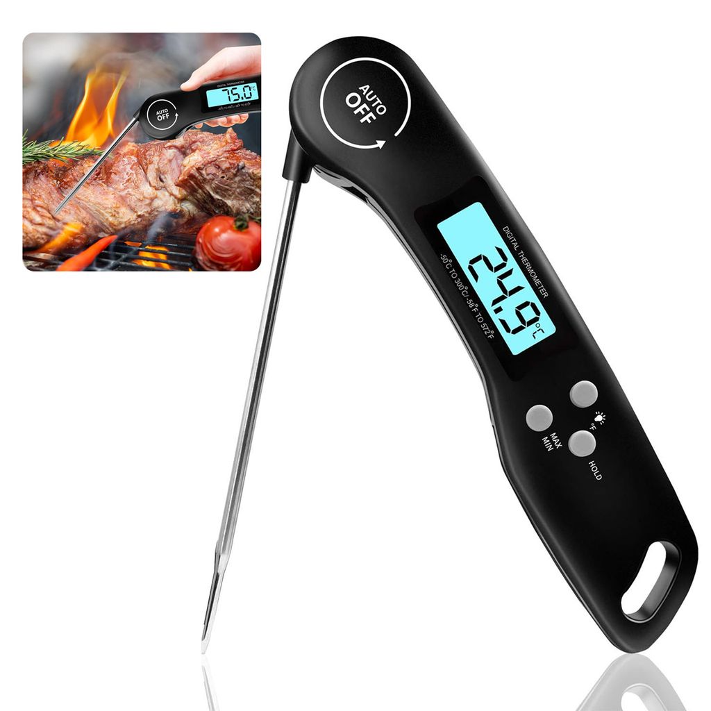 präzises digitales lebensmittelthermometer für küche, ideal Produktbild 