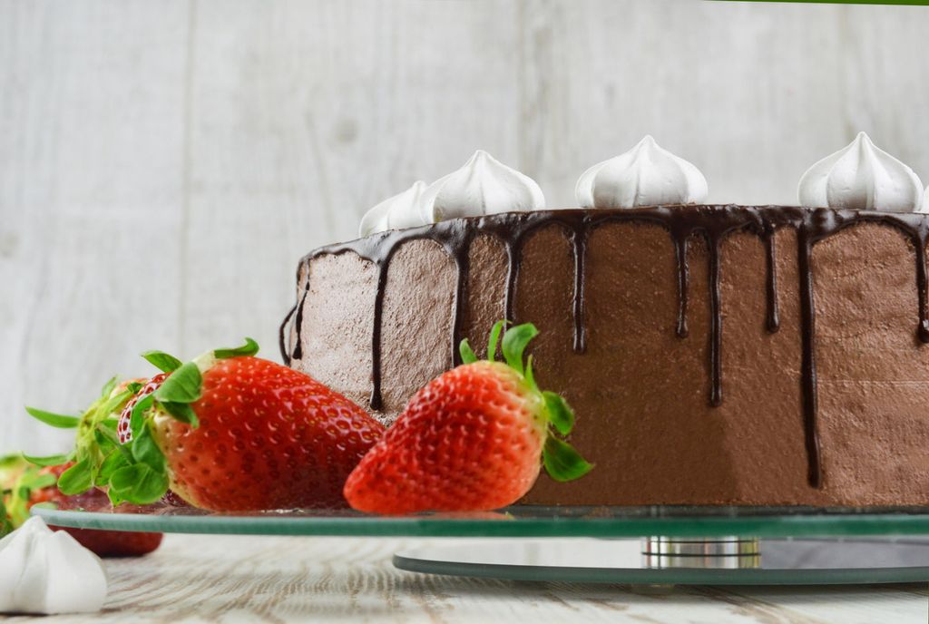 Tortenplatte Drehbar ø40 cm Glasplatte Kuchenplatte