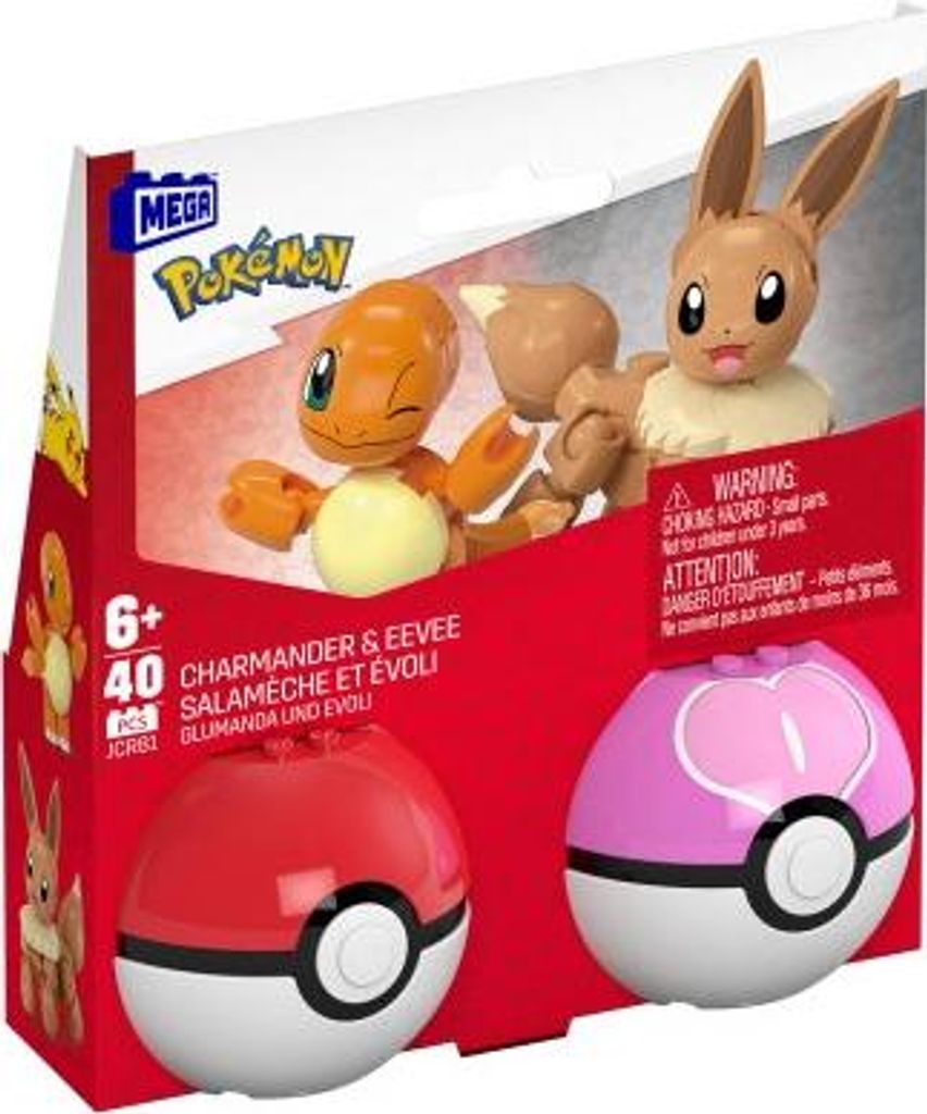 MEGA Pokemon Pokeball Eevee+Charmander JCR81 /3 Image du produit 