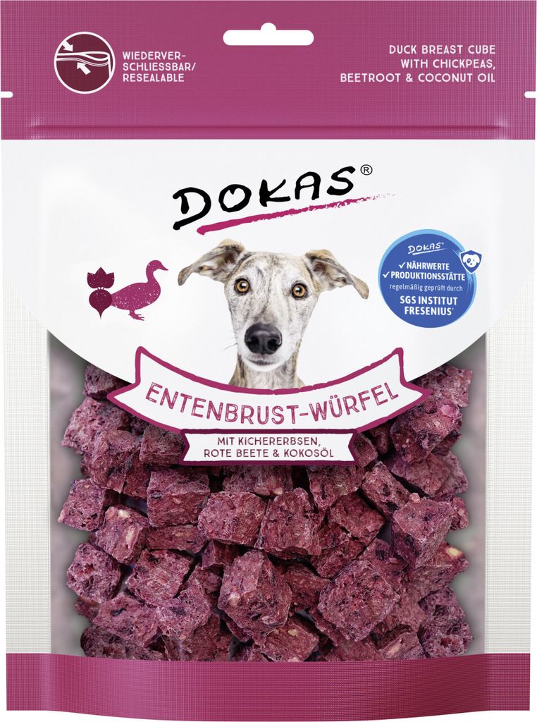 Dokas Entenbrust-Würfel mit Kichererbsen & Roter Beete