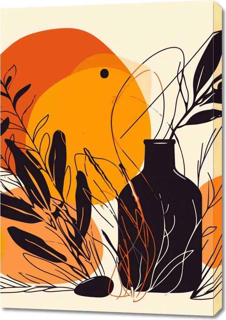 Quadro 70x100 cm Tramonto Luminoso - Tela Moderna Arredo Soggiorno