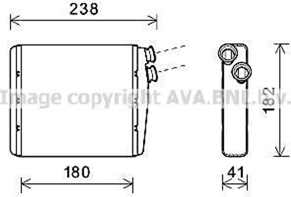 Échangeur de Chaleur Chauffage Habitacle pour Volvo XC60 et V60 I 155