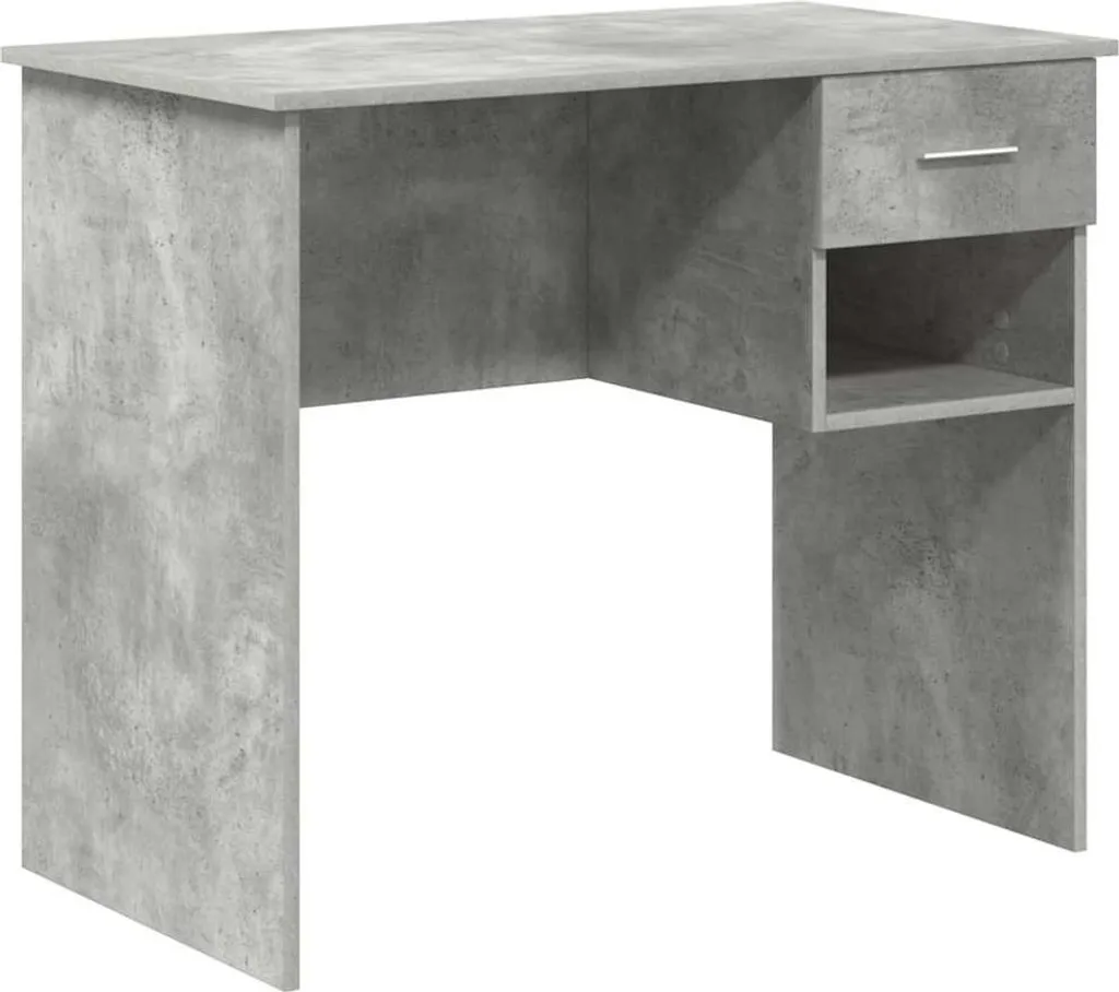 Scrivania Design Cemento Grigio vidaXL 90cm | Eleganza e Funzione