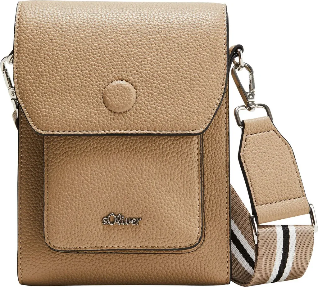 Sac téléphone s.Oliver contre les rayures : protection bandoulière taupe