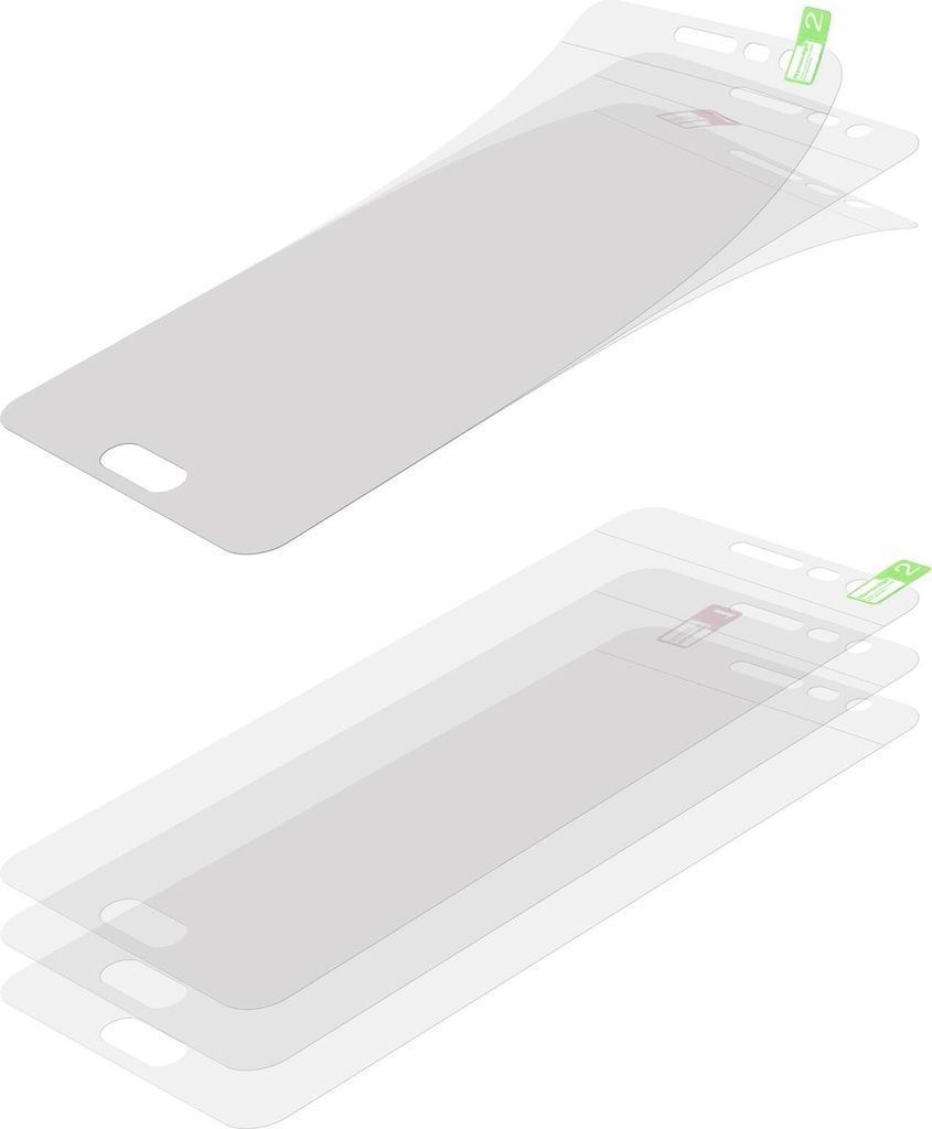 2er-Pack PhoneNatic Displayschutzfolien klar Flexible Folien kompatibel mit Samsung Galaxy J7 Max