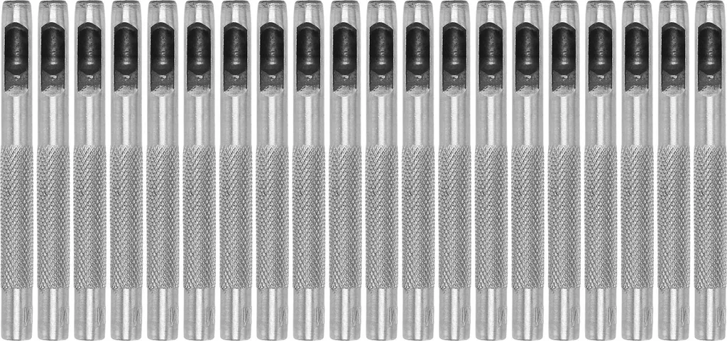 Set Punzonatura Cuoio 20pz Acciaio al Carbonio | Strumenti 6mm