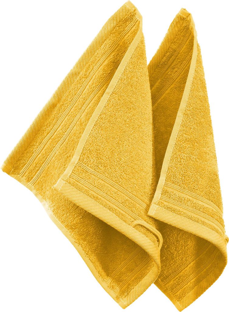 Erwin Müller Seiftuch Heidelberg" 2er-Pack gelb 30x30 cm"
