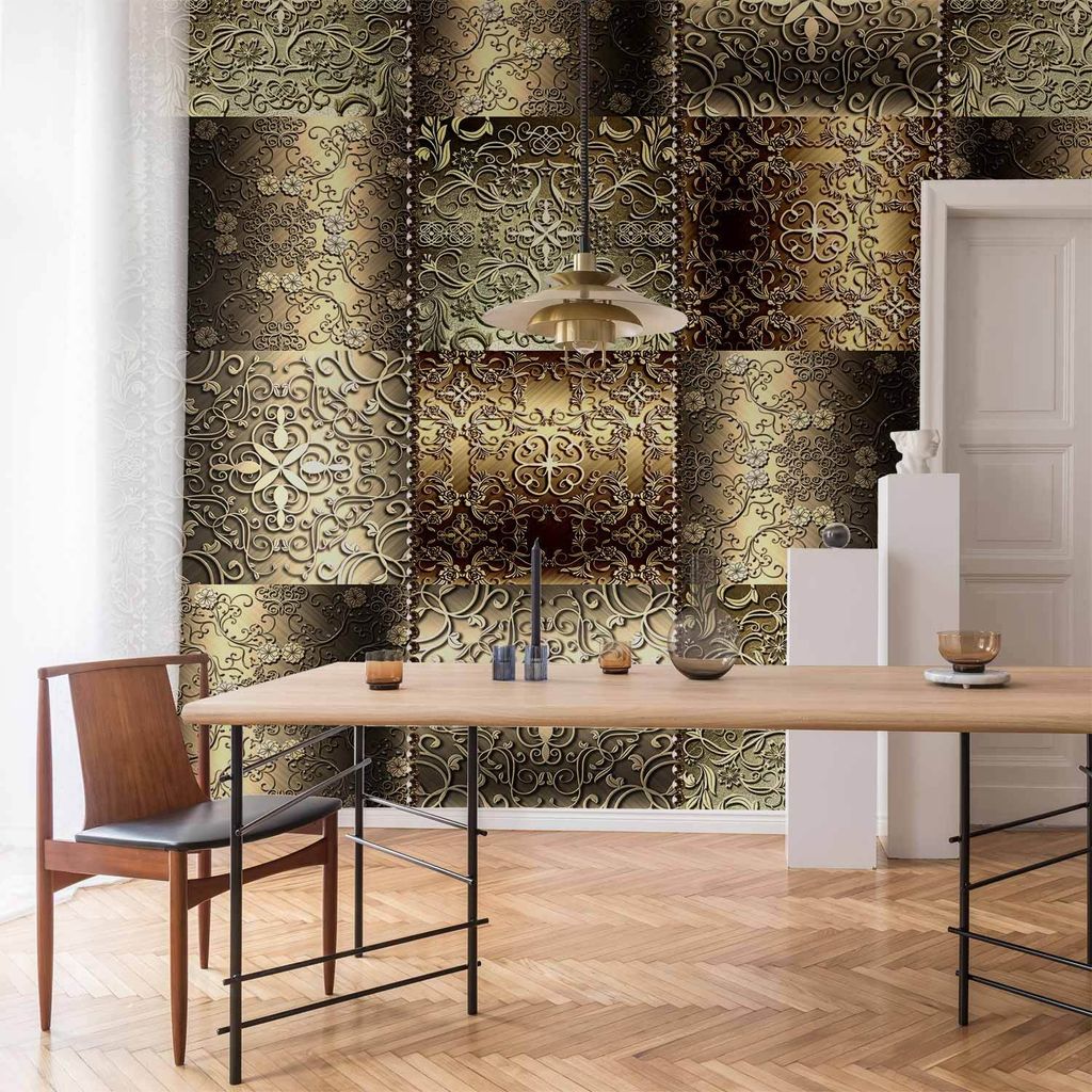 Vlies Fototapete - Metal Plates 450x315 cm Muster f-C-0207-a-a