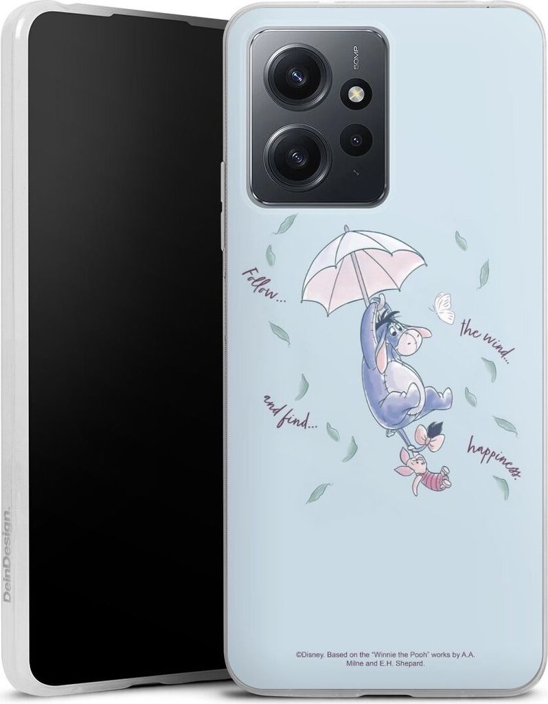 DeinDesign Slim Hülle für Xiaomi Redmi Note 12 4G Silikon Case Ultra Dünn Handyhülle Disney Offizielles Lizenzprodukt Winnie Puuh I-Aah