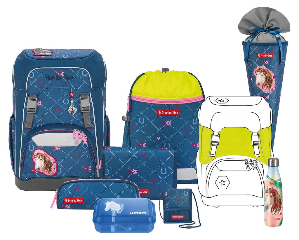 Step by Step Schulranzen-Set GIANT „Horse Lima“, 10-teilig, Produktbild 