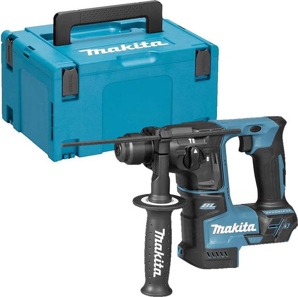 Makita DHR171ZJ, SDS Plus, Schwarz, Blau, Bürstenloser Produktbild 