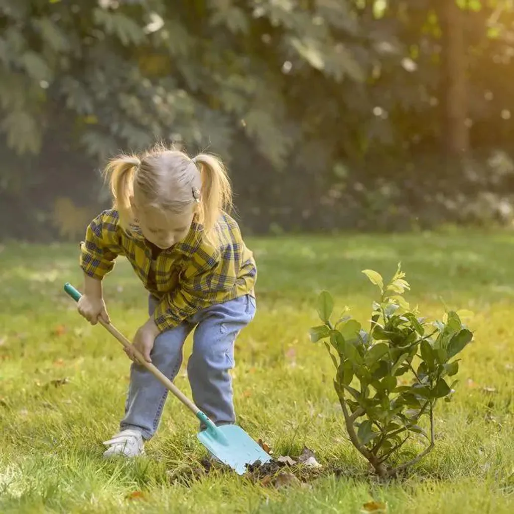 Bêche de jardin Hape pour apprendre à jardiner - Idéal 3 à 6 ans