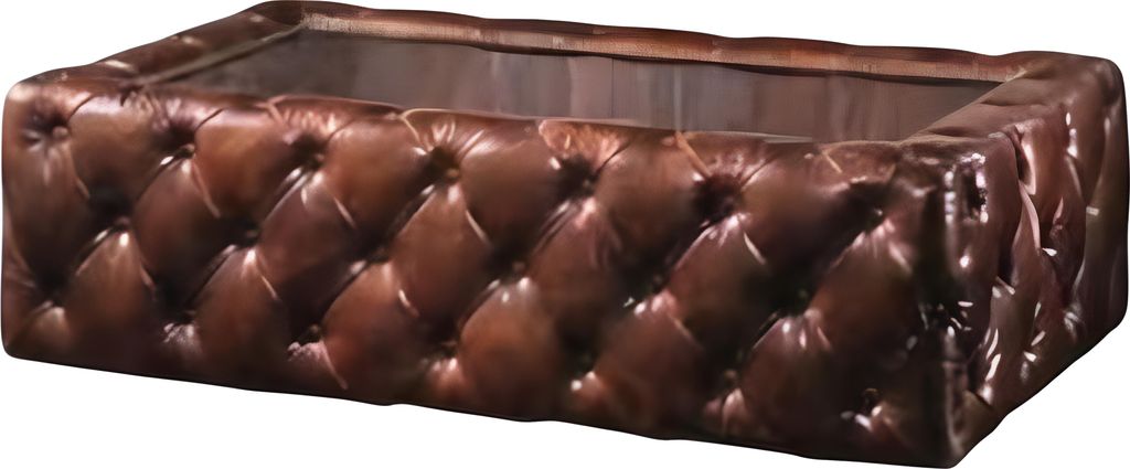 Chesterfield Glastisch Wohnzimmer Couchtisch modern elegant