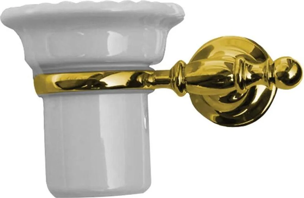 Porte-brosse à dents or PERLA, gobelet de rangement de salle de bain