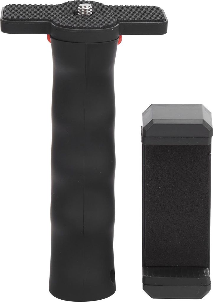 Kamera Kunststoff Handheld Grip Stabilisator Griff Mount Ständer mit Mobiltelefonklemme