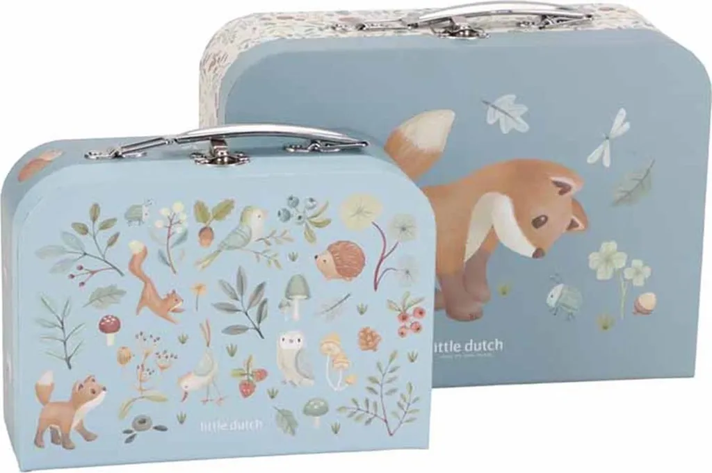 Valigie Gioco Little Dutch Amici della Foresta - Set 2 Pezzi Blu