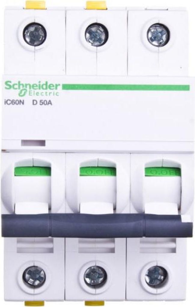 Leitungsschutzschalter 3P D 50A 6kA AC iC60N-D50-3 A9F05350