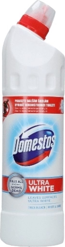 Domestos Toilettenreiniger 24h Ultraweißer Glanz, 750 ml Produktbild 1
