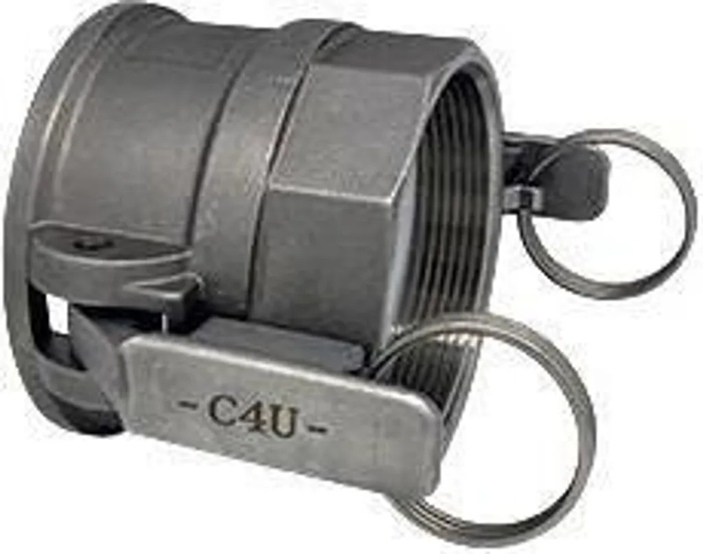 Bras de levier Kamlok en inox 1.4408 anti-ouverture accidentelle