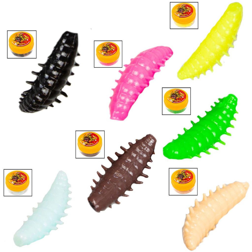 FTM Omura Baits Okto Banane - Gummimaden, Länge / Produktbild 