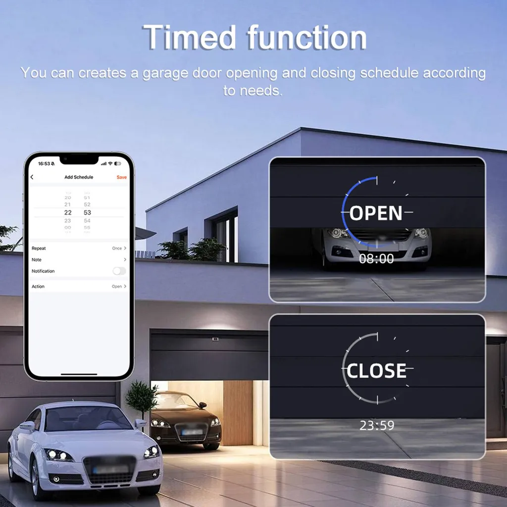 Tuya WiFi Contrôleur de Porte de Garage Intelligent avec Module Timer - 2