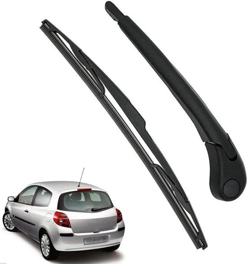 Bras d'essuie-glace et balai pour Renault Clio III - Kit Arrière Complet