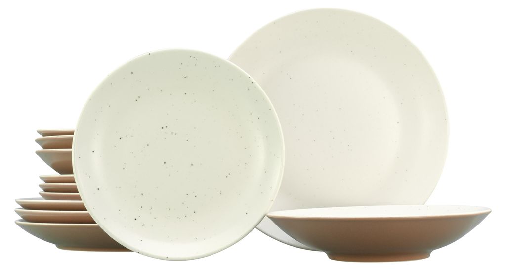 CreaTable, 33072, Sand Dunes Creme, Tellerset 12-tlg, Produktbild 
