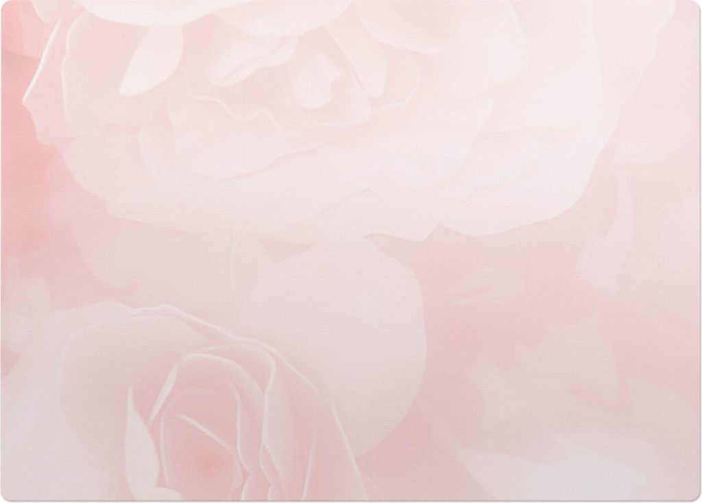 Zarte Rosen – Bodenschutzmatte – Stuhlunterlage 140x100 cm – Rutschfest – Hartbodenmatte