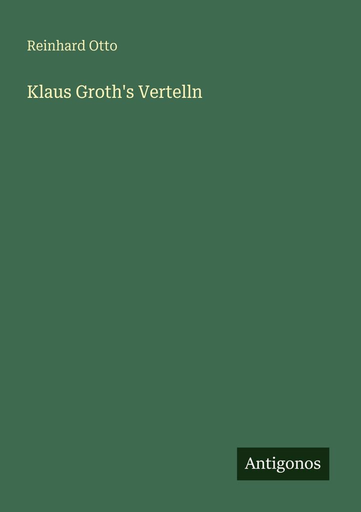 Klaus Groth's Vertelln
