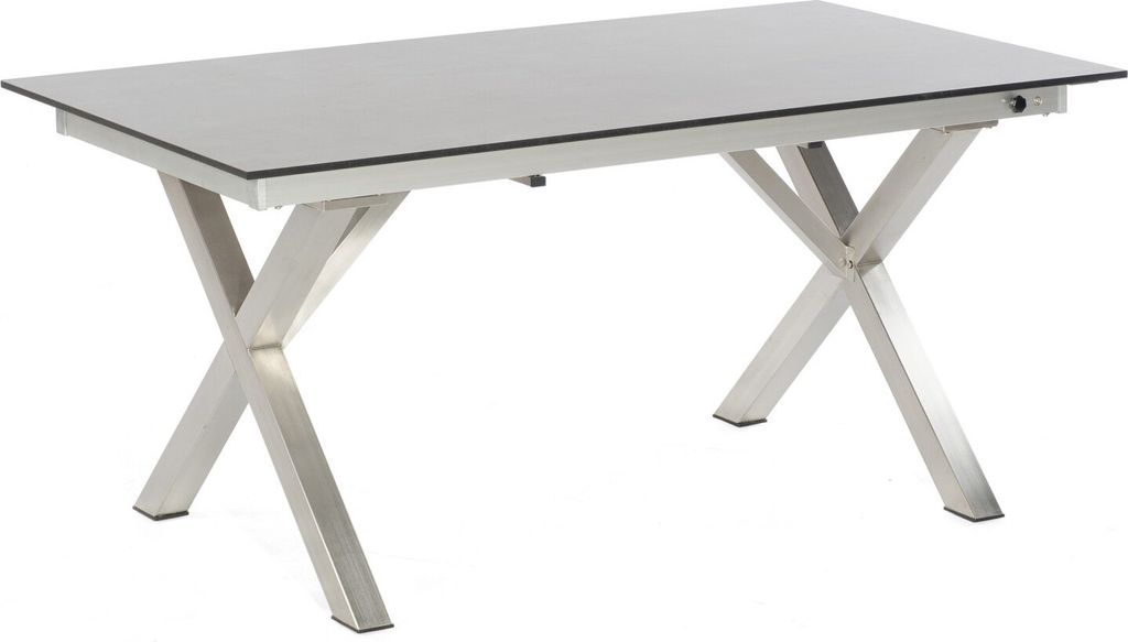 Base-Spectra Ausziehtisch Aluminium Silber