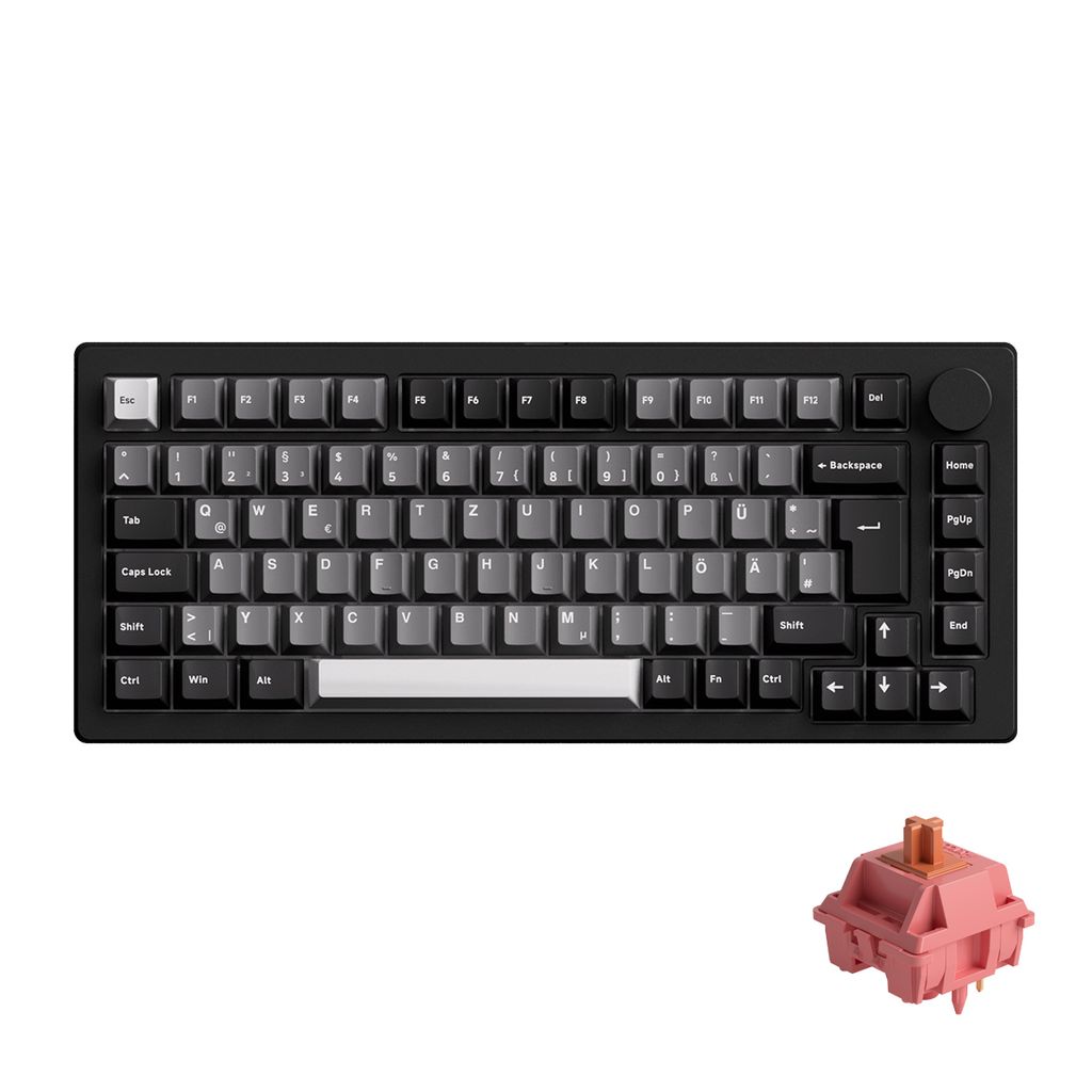 AKKO MonsGeek M1 V5 VIA Black & Silver Keyboard Produktbild 