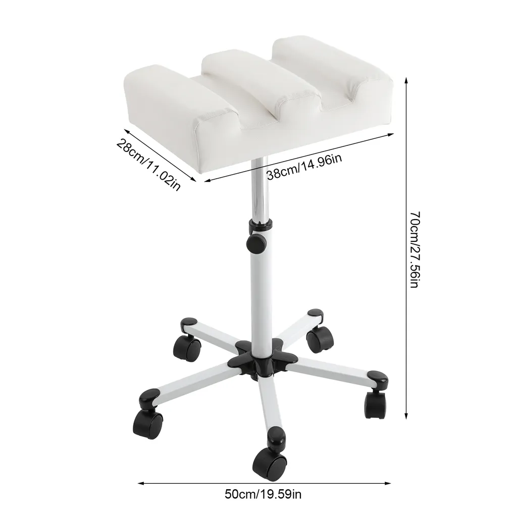 Tabouret de pédicure pour manucure à domicile réglable et mobile - 7