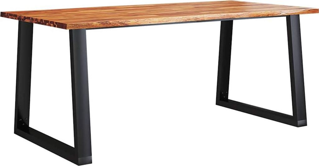 vidaXL Esstisch Baumkante 180x90x75 cm Massivholz Akazie