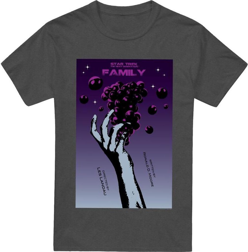 Star Trek - "The Next Generation Season 4 Episode 2" T-Shirt für Herren/Damen Uni TV17852 (3XL) (Holzkohle)