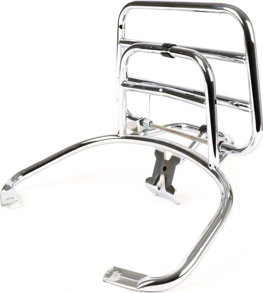 Porte-bagages Moto Nostra pliant en acier chrome pour Vespa LX 50-150